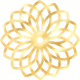 gold foil arabic ornament