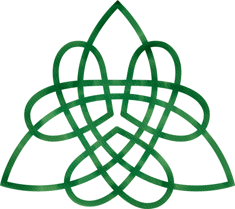 Trinity. Love celtic pagan symbol.