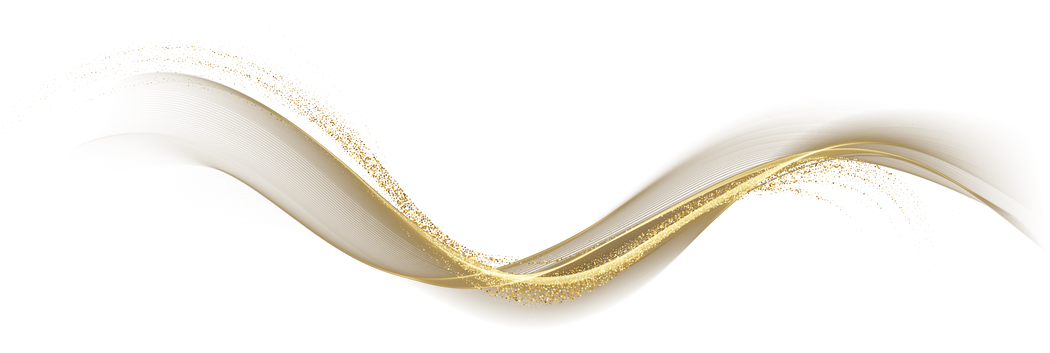 Gold Abstract Wave Line