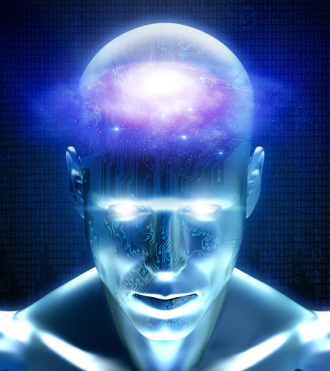 Cyber man with the universe inside his mind