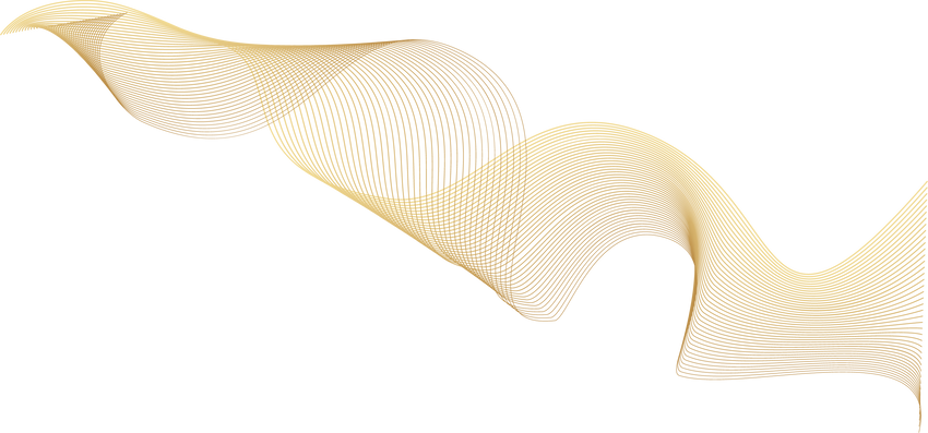 Abstract Golden Wavy Lines Illustration