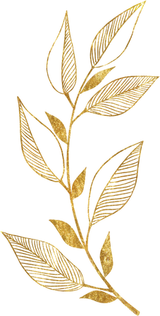 gold tropical leaves