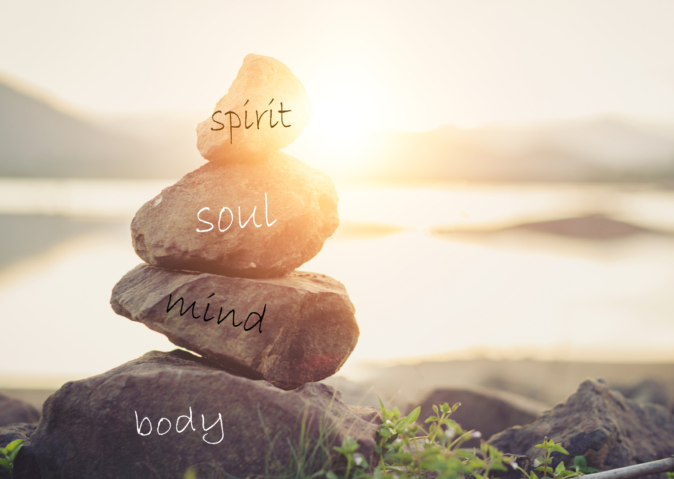 Concept body, mind, soul, spirit